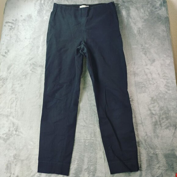 Everlane The Side Zip Stretch Cotton Pant in Black Size 6 Corporate Goth Career - Picture 1 of 8